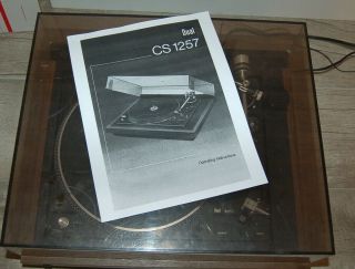 Dual Electronics Cs 1257 Turntable Belt Drive Record Player
