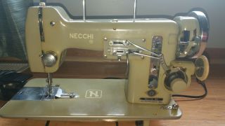 Vintage Necchi BU Mira Sewing Machine and Accessories 2