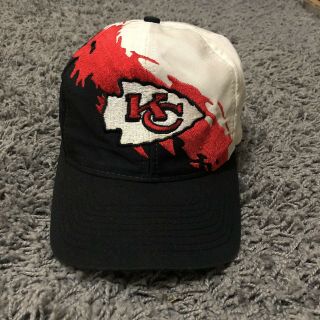 Vintage Kansas City Chiefs Pro Line Logo Athletic Color Splash Snapback Hat
