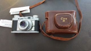 Vintage Ciro 35mm Camera With Leather Case