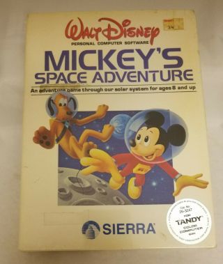 1986 Tandy Color Computer Game Mickey 