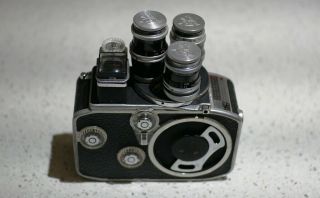BOLEX PAILLARD D8L w/KERN YVAR 5.  5mm f1.  9,  13mm f1.  8 & 36mm f2.  8 D - Mount Lenses 3