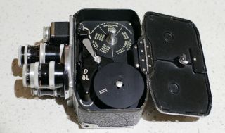BOLEX PAILLARD D8L w/KERN YVAR 5.  5mm f1.  9,  13mm f1.  8 & 36mm f2.  8 D - Mount Lenses 5
