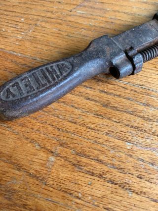 Vintage Whitley 10” Adjustable Pipe Wrench Made in USA Old Heavy Duty Tool 5