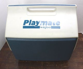 Vintage 1980 Cooler PLAYMATE BY IGLOO Blue Large Size 14 