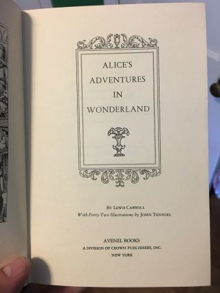 c1970 Alice’s Adventures In Wonderland John Tenniel Lewis Carroll Brown 2