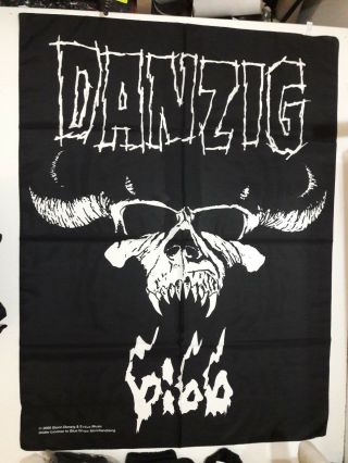 Vintage Danzig 2000 Textile Poster Flag Misfits Banner