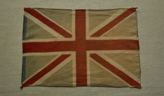 Small Old Ww1 Era Vintage British Union Jack Flag