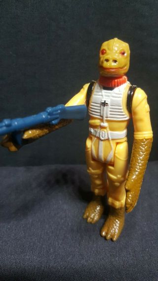 Star Wars Vintage Figure Bossk Complete With Weapon 1980 Hong Kong