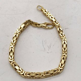 Vintage 9ct Gold Plated Fancy Modernist Link Design Ladies Bracelet Bangle
