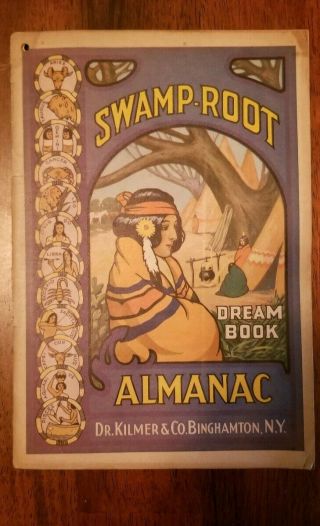 1940 Vintage Swamp Root Book Almanac Dr.  Kilmer & Co.  N.  Y.  Mulberry Ks Drugstore