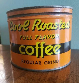 Vintage Cool - Roasted Coffee Tin Can 1lb Cedar Rapids Ia