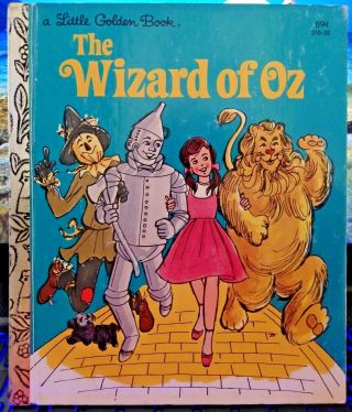 Vintage Little Golden Book The Wizard Of Oz 1982
