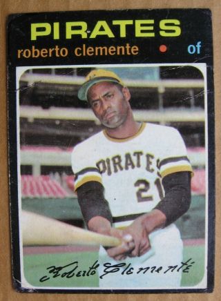 Vintage 1971 Topps Baseball Card - 630 Roberto Clemente,  Hof