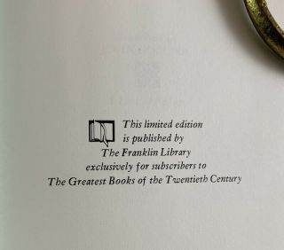 Leather Franklin Library The Trial Franz Kafka / 20th Century Greatest Books 4