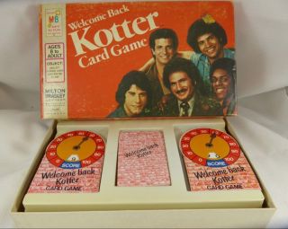 Vintage 1976 Welcome Back Kotter Card Game Tv Show John Travolta Milton Bradley