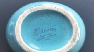 Vintage Homer Laughlin Epicure Turquoise Blue Sugar Bowl With Lid 4