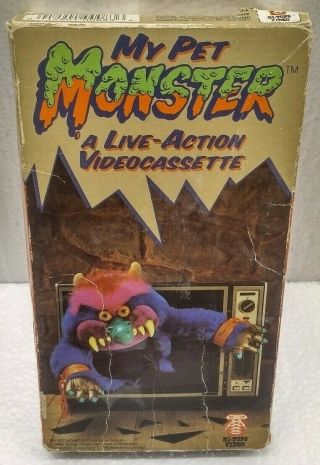 Vintage 1986 Hi - Tops Video My Pet Monster A Live Action Videocassette Vhs Tape