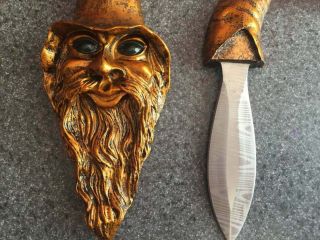 Dagger / Knife Vintage Creepy Copper Old Wall Hanging