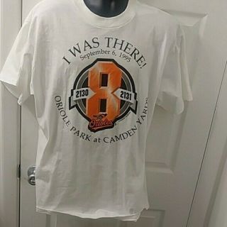1995 Vintage Cal Ripken Jr.  Baltimore Orioles T - Shirt 2131 Size Xlarge