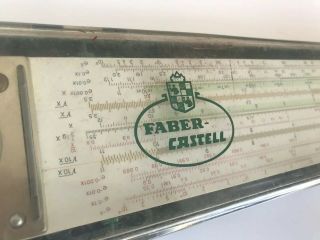 Vintage Ruler Slide Rule Scale Faber Castell