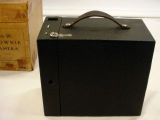 Antique 1917 Eastman Kodak Brownie Camera No.  2C Black Box In Orig Box 3
