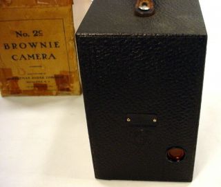 Antique 1917 Eastman Kodak Brownie Camera No.  2C Black Box In Orig Box 4