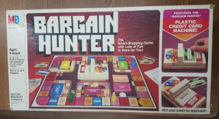 Vtg 1981 Bargain Hunter Shopping Board Game Milton Bradley Mb Complete