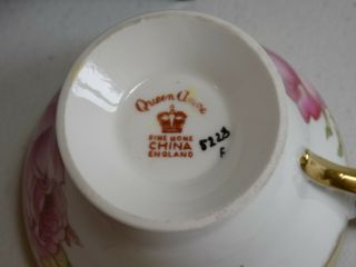 Vintage Queen Anne,  Bone China,  Cup and Saucer,  England, 6