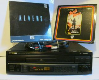 Pioneer Cld - S201 Cd/cdv Laser Disc Player,  Great 1993 / Two Movies