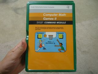 Nos Texas Instruments Ti - 99/4a Computer Math Games Ii Command Module