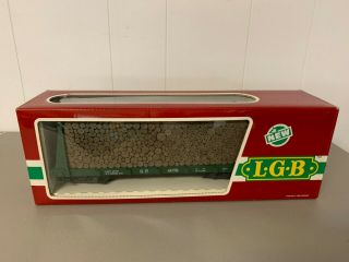 Vintage LGB G scale 4078 SP pulpwood flatcar w/box C7 5