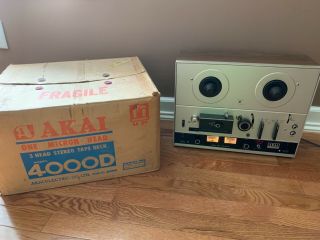 Akai Gx - 4000d Stereo Reel To Reel Tape Player/recorder - /