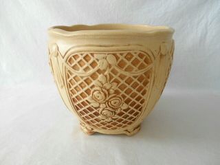 Vintage Weller Large 10 " Roma (uncolored) Jardiniere - Unsigned