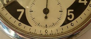VINTAGE GOOD 1950 ' S CHROME PLATED INGERSOLL ENGLISH MADE POCKET WATCH 3