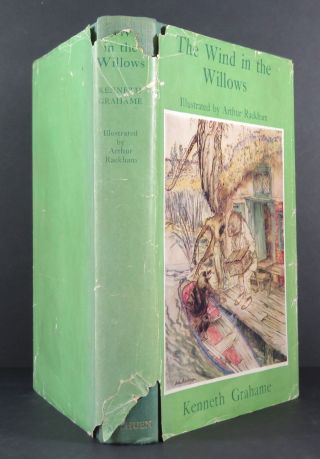 Kenneth Grahame The Wind In The Willows Rackham Wrapper HB UK 1950 A A Milne 2