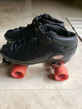 Riedell R3 Cayman Roller Skates Size 9 With Vintage Zinger Wheels