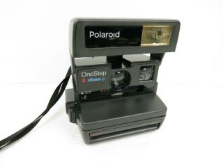 Polaroid One Step Close Up 600 Instant Film Camera With Strap.