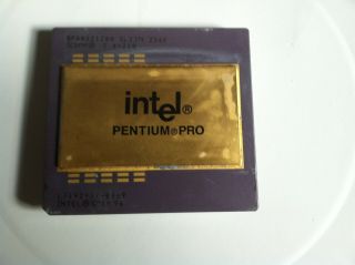 Sl23m Intel Pentium Pro Gold 200mhz 256k Socket 8 Cpu Processor
