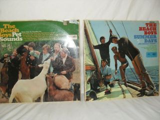 Vintage Beach Boys Pet Sounds/summer Days Albums 33rpm
