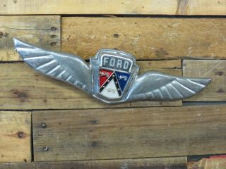 Vintage Ford Emblem.  Hood? Great For A Rat Rod 15 Inches