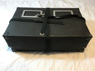 Vintage Film Reel Cannister Box Black 19 In.  X 12.  5 In.  X 6.  5 In.
