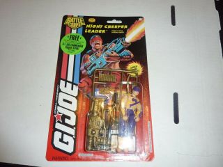 Vintage G.  I.  Joe Action Figure Night Creeper Leader Carded Moc 1993 Card