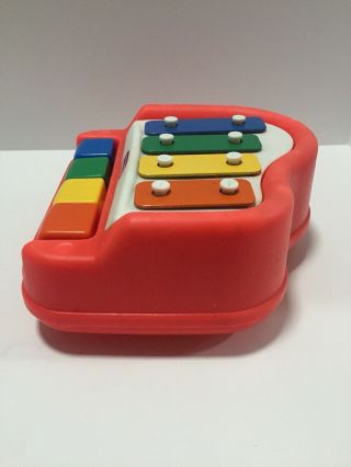 Vintage Little Tikes Tap a Tune Piano Red Musical Baby Toddler Xylophone Toy /A8 2