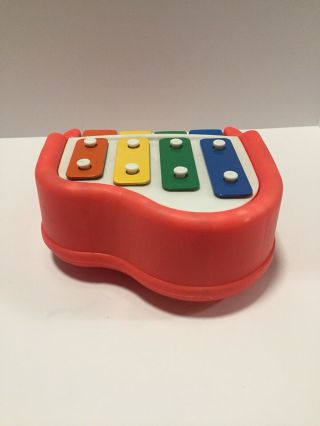 Vintage Little Tikes Tap a Tune Piano Red Musical Baby Toddler Xylophone Toy /A8 3
