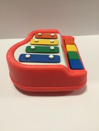 Vintage Little Tikes Tap a Tune Piano Red Musical Baby Toddler Xylophone Toy /A8 4
