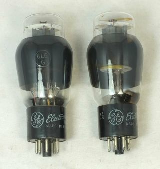 Two Vintage General Electric Ge 6l6g Tubes