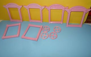 Vintage Fisher Price 1993 Loving Family Dream Doll House Replacement Windows