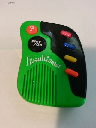 Vintage Green 1995 Programmable Electronic Insultinator Insult Machine Toy