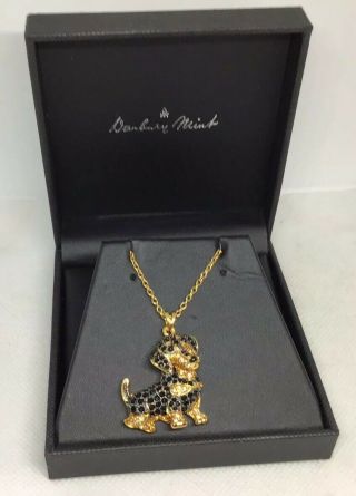 Vintage Danbury Dachshund Pendant Necklace